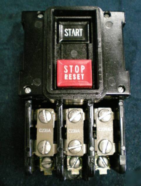 General electric manual motor starter CR1062R2B