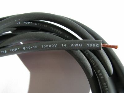 Gto wire 15KV silicon neon sign tesla coil by the foot