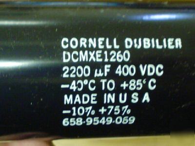New 2 cde 400V 2200UF computer grade bus capacitors 