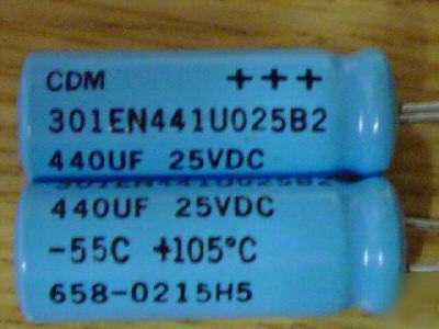 New 50 cdm 25V 440UF low esr 105C radial capacitors 