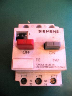 New siemens motor starter protector 3VE1015-2HU00 