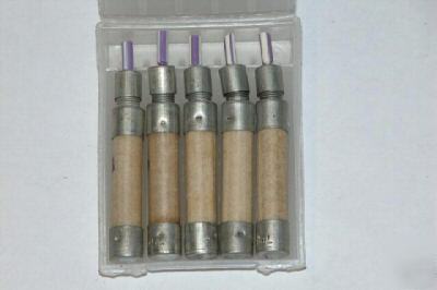 (5) 1/4 amp 70K type cooper-bussmann buss fuses