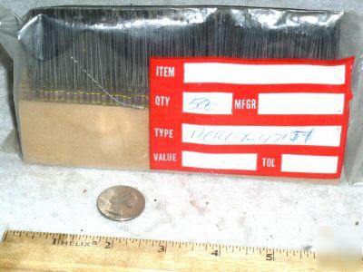 500 vintage carbon comp 470 ohm 1/4W resistor mil nos 