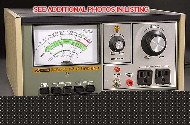 Isolated metered variac ac power supply & safety tester