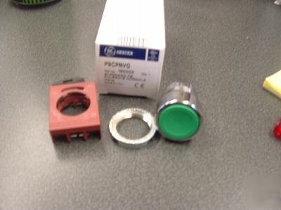 New ge push button green 22MM ge# P9CPNVG