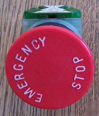 Square d emergency mushroom stop button 