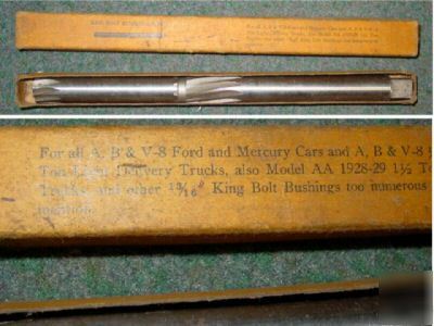 Ford mercury car a b v-8 truck reamer w/box 1928-29
