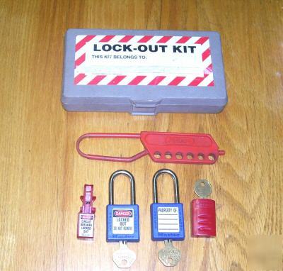 Safety electrical lock out tag kit lockout 