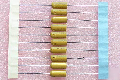 20 kemet axial T322 tantalum capacitors 10UF 35V 10%