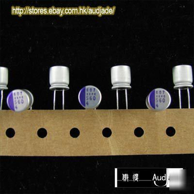 80PCS 560UF 4V sanyo sepc conductive polymer cap.