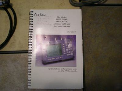Anritsu S331B site master cable and antenna analyzer