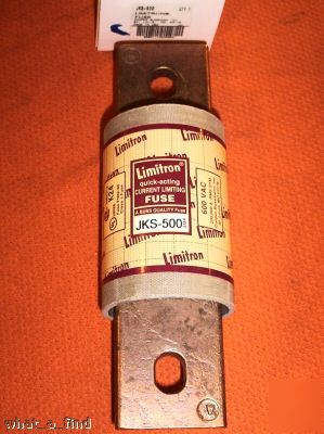 New buss limitron jks-500 amp fuse jks 500 class j 
