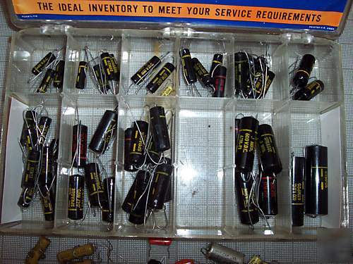 Vintage 51 nos sprague black beauty capacitors