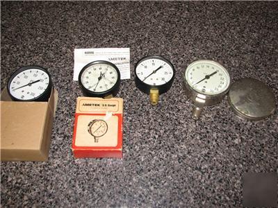 Vintage pressure gauge gauges amtex box usg ashcroft