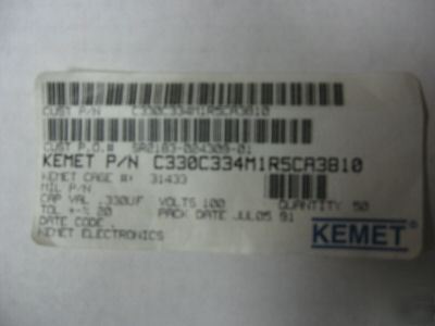 .330UF 100 volt capacitors