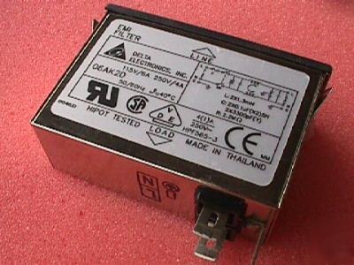 Delta line emi filter 6 amp 06AK2D lightly used