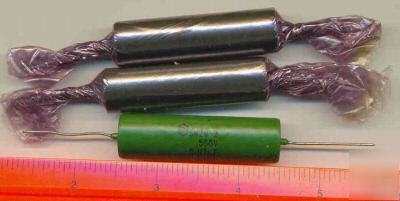 Paper + oil capacitors 0,47UF 500V +/-10% lot OF20