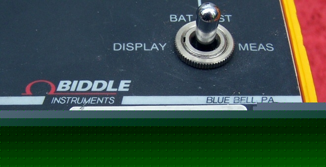 Two biddle 247000 dlro digital low resistance ohmmeters