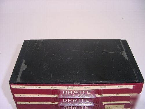 Vintage bakelite ohmite little devils resistor cabinet