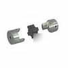 Spider jaw coupling, shaft coupling, 6.35MM id