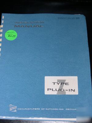 Tektronix type z plug-in unit instruction manual