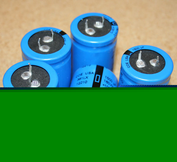 New 20 cornell dubilier 160V 1500UF snap-in capacitors 