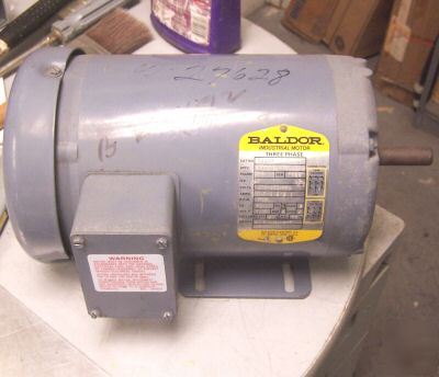 New baldor 2 hp ac electric motor M3558 frame 56 3PHASE