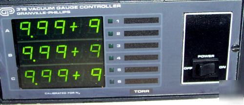 Granville-phillips 316 vacuum gauge controller readout