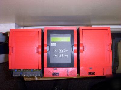 3 x sew eurodrive inverters, includes 1 programmer