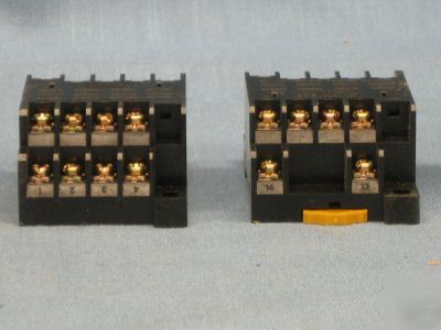 Omron relay socket, lot of 5, PTF14A 2XC09