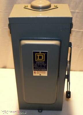 Square d heavy duty 60 amp safety disconnect switch 