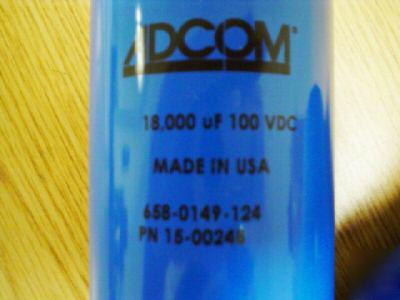 2PCS 100V 18000UF adcom capacitors computer grade bus
