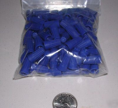 New 100 blue twist lock wire nuts 22-14 wire 
