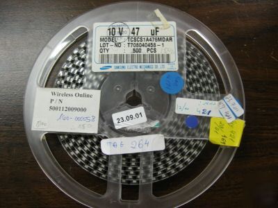 421PCS p/n TCSCS1A476MDAR ; solid tantalum capacitor