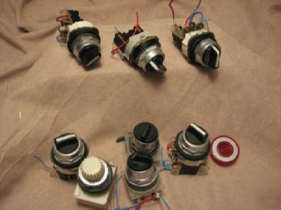 Allen bradley panel mount switches e-stop, lights, etc