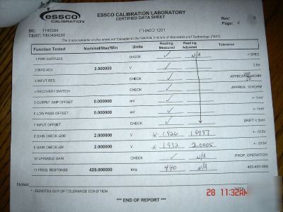 Ithaco 1201 low noise pre-amplifier with manual