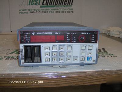 R&s URV5 millivoltmeter