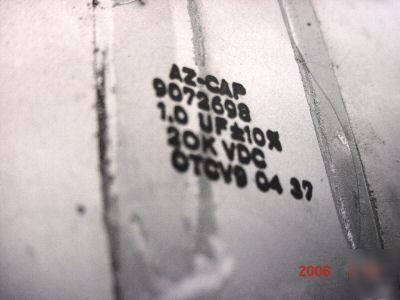 Us army aviation fixed paper dielectric capacitor 20K v
