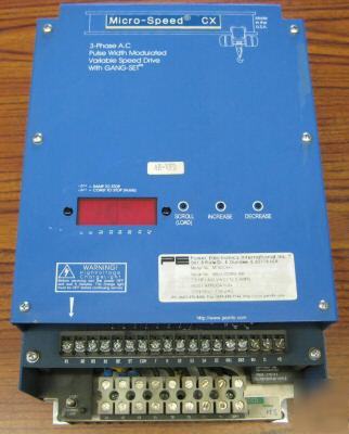 Pe power electronic M746CXH 7.5HP variable speed drive