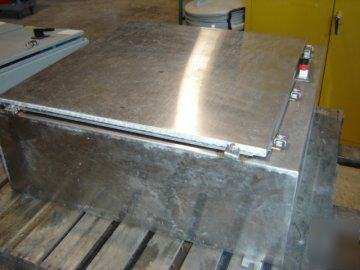 Stainless steel panel w/omega 6001-P2 & ab contactors