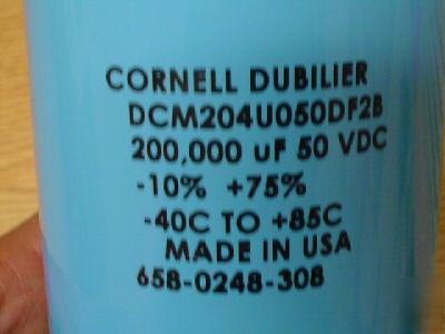 New 1 50V 200000UF cde computer grade capacitor 