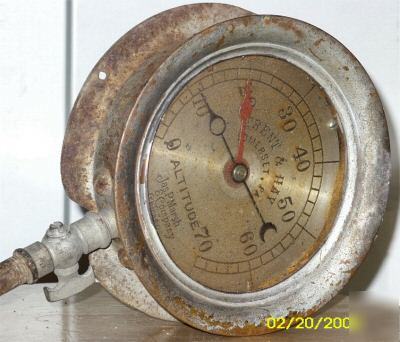 Jas p. marsh altitude gauge 1912 chicago somerset, pa