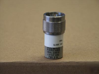 Narda/L3 23572 coaxial terminator, 50 ohm, 2.9-3.7 ghz.
