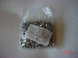 Type hc-492 crystal oscillator 14.318 mhz, , 250PC lot