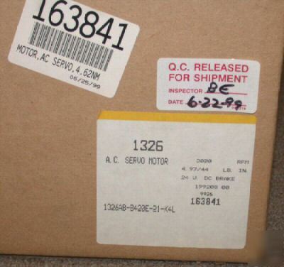 Allen-bradley servo 1326 ac motor 1326AB-B420E-21-K4L