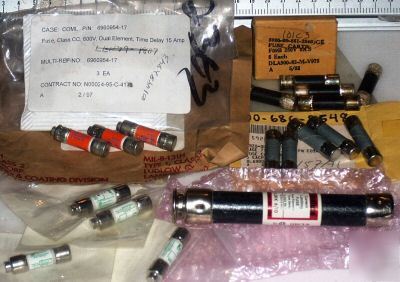 New lot of 18 littlefuse / buss / amp cartridge fuses