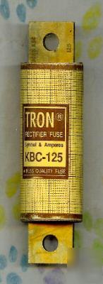 New tron kbc 125 fuse 600 volt 125 amp rectifir fuse 