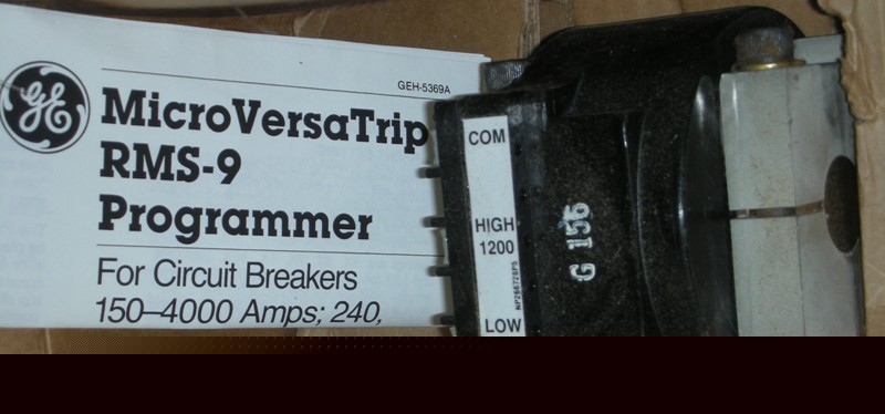 Ge microversatrip rms-9 overcurrent programmer TSVG812