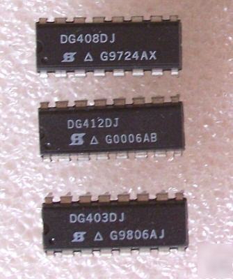 (64) dallas analog switch asst: DG403 DG408 DG412 DG419