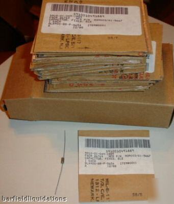 New lot 45 fixed electrolytic capacitors M39003/01-5667